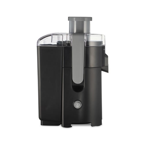 HealthSmart Compact Juice Extractor w/ Large Chute, Black & Gray