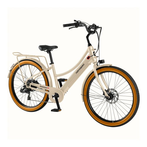 Beaumont Rev+ City Step Through Electric Bike - 16" Frame, Oat