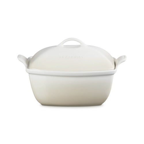 4.5qt Heritage Stoneware Deep Covered Baker, Meringue