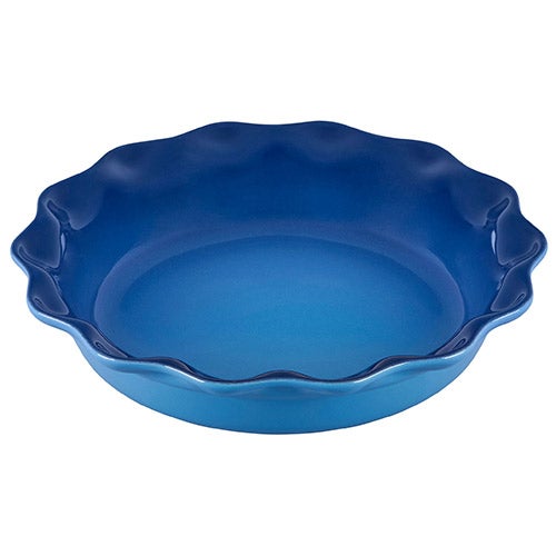 9" Heritage Stoneware Pie Dish, Azure