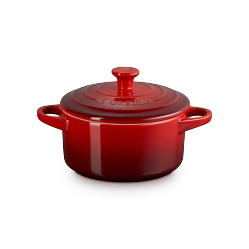 24oz Stoneware Round Cocotte, Cerise