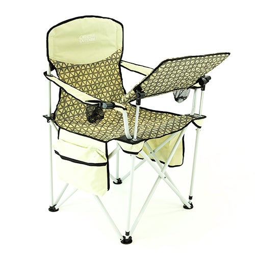 iChair Folding Wine Chair w/ Adjustable Table, Earth Diamond