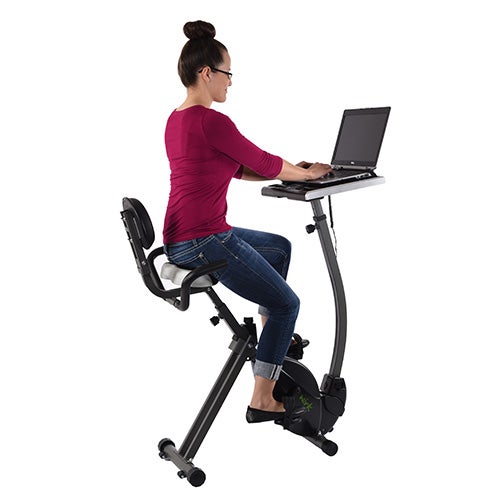 2-in-1 Wirk Ride Exercise Bike Workstation & Standing Desk