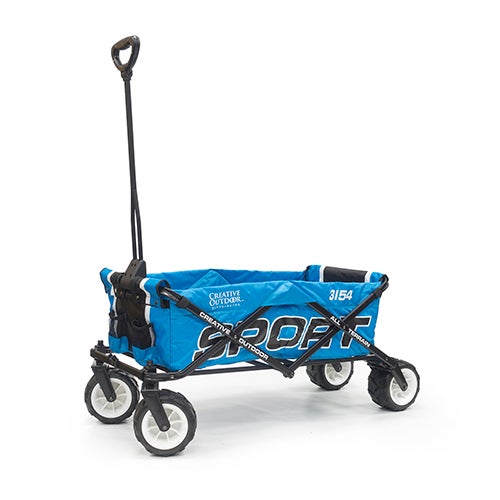 All-Terrain Folding Wagon Sport Edition, Blue & Black