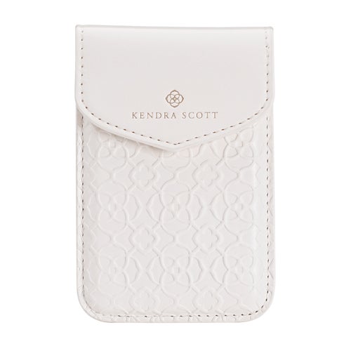 Kendra Scott MagSafe Snap Wallet, Ivory Filigree