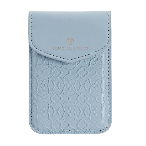 Kendra Scott MagSafe Snap Wallet, Blue Filigree