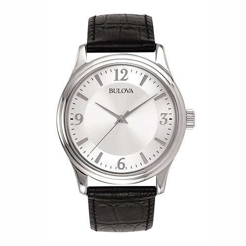 Mens Corporate Collection Black Leather Strap Watch