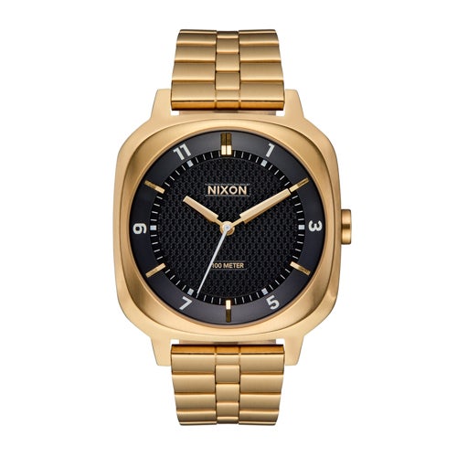 Unisex Fremont 40 Gold-Tone Stainless Steel Watch, Black Dial