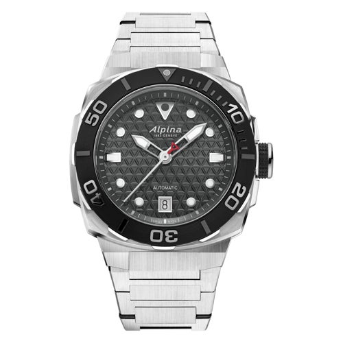 Men's Seastrong Diver Extreme Automatic Stainless Steel Watch, Black Dial