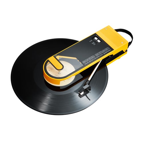 Sound Burger Portable Bluetooth Turntable, Yellow