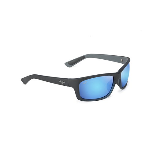 Kanaio Coast Polarized Sunglasses, Matte Blue Frame, Blue Hawaii Lens