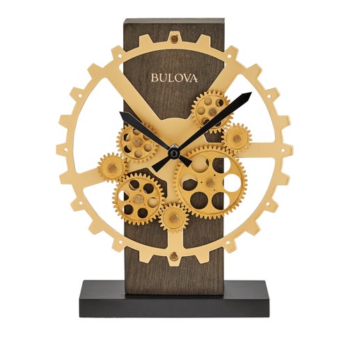 The Cog Master Gear Wood Table Clock