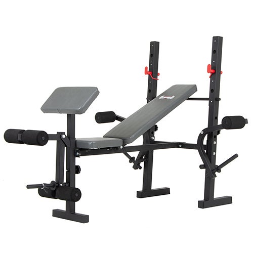 Workout bench sales with attachments