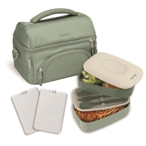Deluxe 4 Piece Lunch Set, Khaki Green