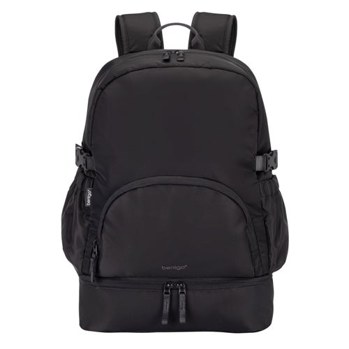 2-in-1 Backpack & Lunch Bag, Obsidian Black