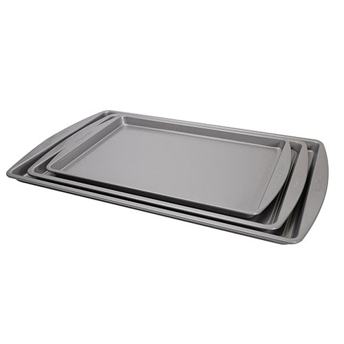 3pc Essential Line Nonstick Cookie Sheet Set