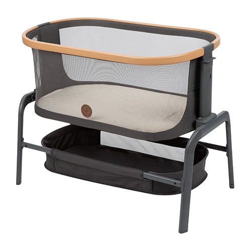 Iora 2-in-1 Bedside Bassinet, Essential Graphite