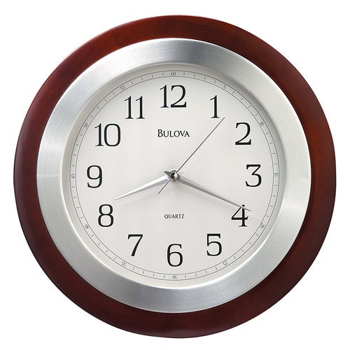 Reedham Walnut White Wall Clock