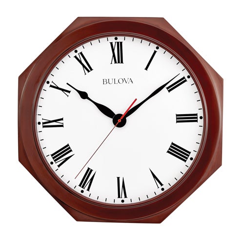 The Capitol Octagan Mahagony Wall Clock