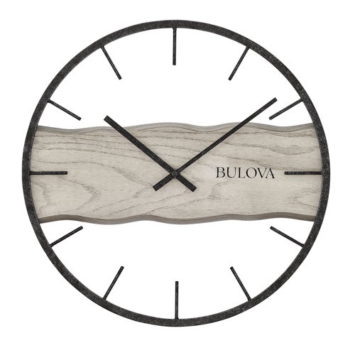 Driftwood Wrought  Iron Wall Clock