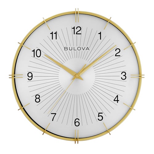 Citation Bronze Metal Sunburst Wall Clock