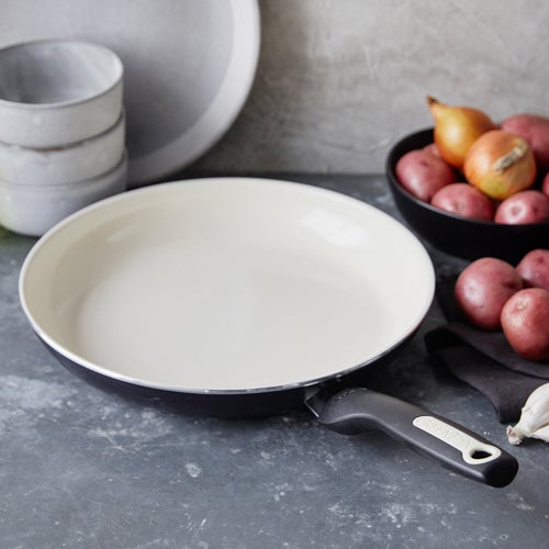 Rio 10" Ceramic Nonstick Fry Pan, Black