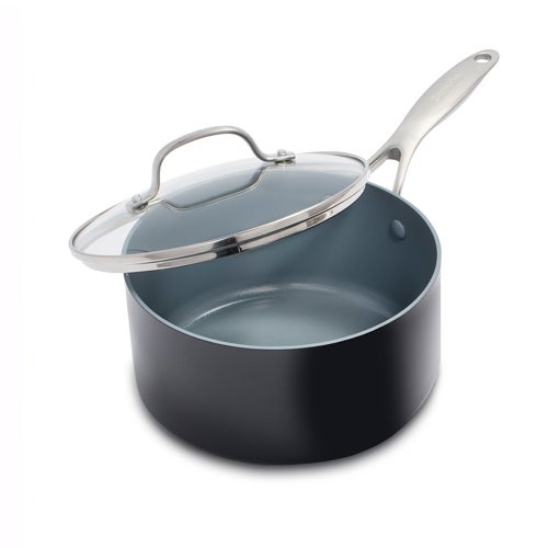 Valencia Pro Ceramic Nonstick 2qt Saucepan w/ Lid, Gray