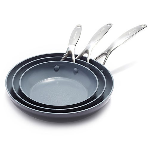 T-Fal B036S264 Excite 8 & 10.25 in. Non-Stick Fry Pan Set Bronze