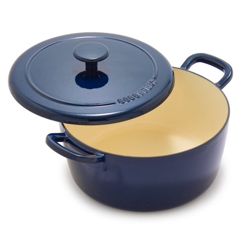 Cast Iron 5.5qt Enameled Dutch Oven, Cobalt