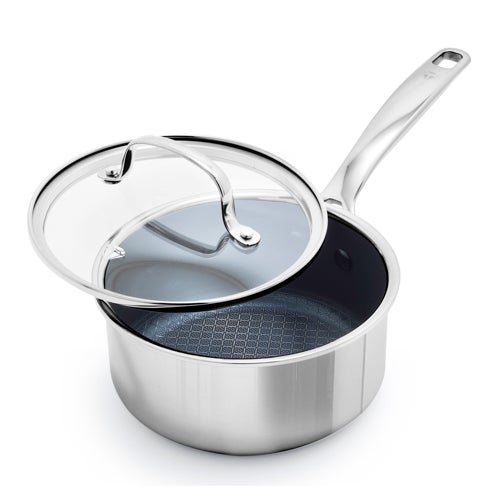 Diamond Bond Hybrid Nonstick Stainless Steel 1.57qt Saucepan w/ Lid