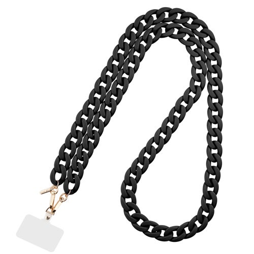 Chain Phone Crossbody, Black Chain