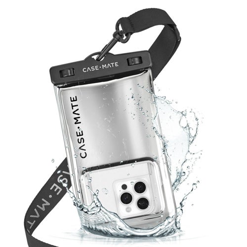 Waterproof Floating Phone Pouch, Silver Chrome