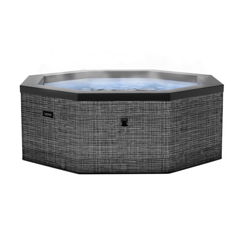 Como Octagon 6 Person Eco Foam Spa, Flint Gray