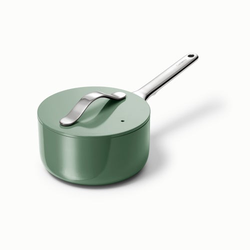 1.75qt Nonstick Ceramic Saucepan, Sage