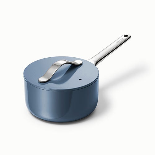 1.75qt Nonstick Ceramic Saucepan, Navy