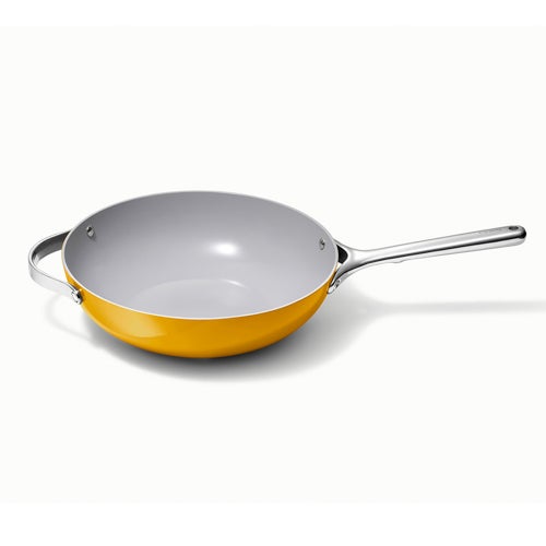 12" Nonstick Ceramic Stir Fry Pan, Marigold