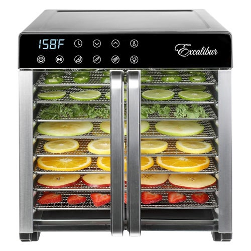 8 Tray Select Digital Dehydrator, Stainless Steel