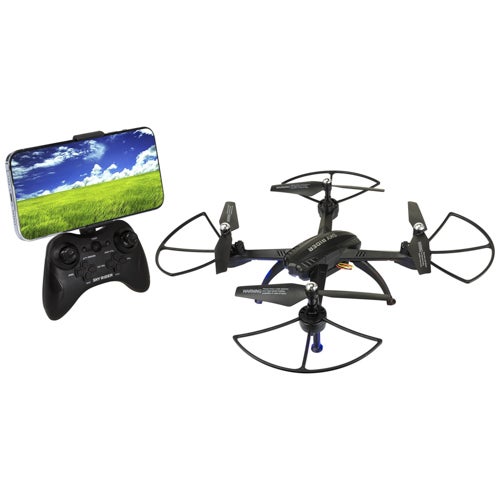 X-11 Stratosphere Sky Rider Quadcopter Drone w/ WiFi Camera, Black