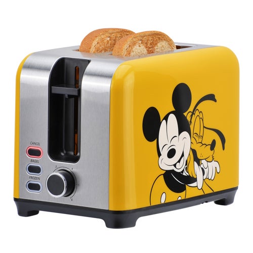 Mickey Mouse & Pluto 2-Slice Deluxe Toaster, Yellow