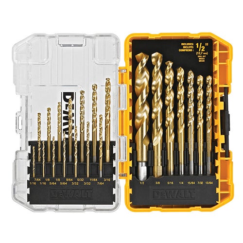 21pc Titanium Nitride Coating Drill Bit Set