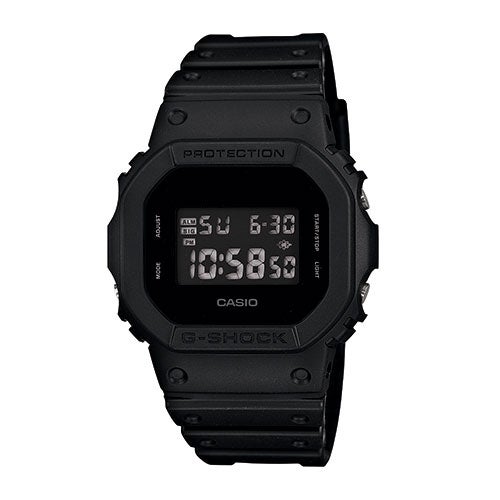 Square Black Digital Resin Watch