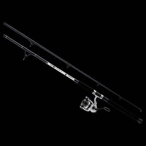D-Wave Saltwater Spinning Rod & Reel Combo, Black & White, 7ft Rod