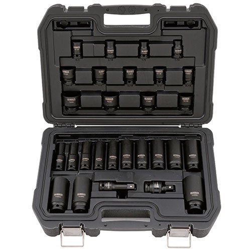 28pc 1/2" Drive Standard & Deep Impact Socket Set