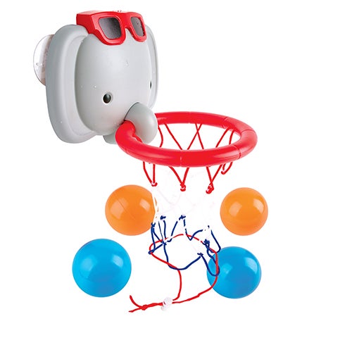 Bath Basketball Elephant Bathtub Shooting Game, Ages 18+ Months