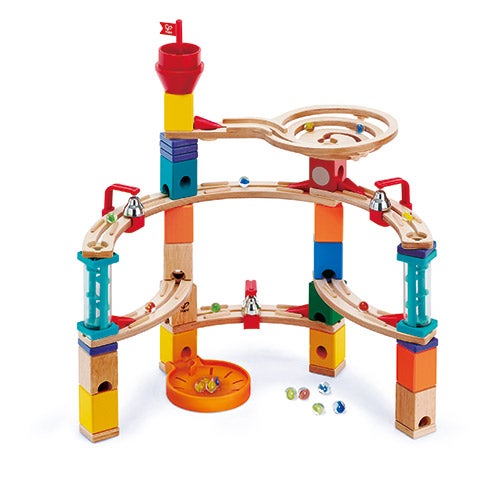 Quadrilla Castle Escape Wooden Marble Run Set, Ages 4+ Years