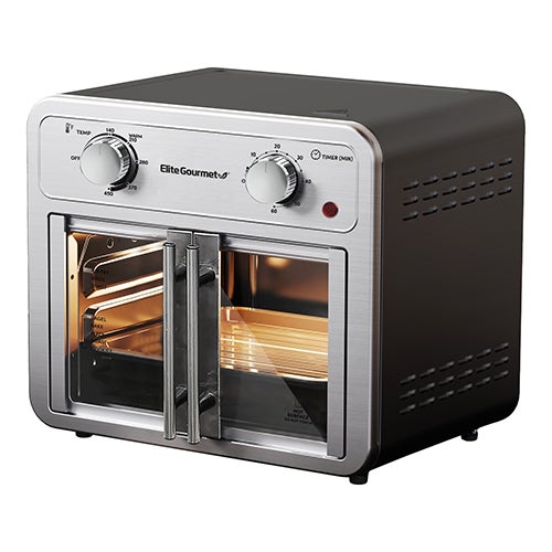 Elite Eto-4510m Double Door Toaster Oven with Rotisserie