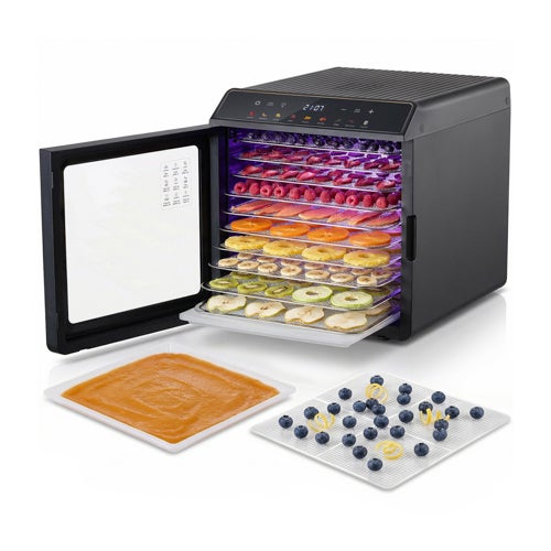 10 Tray Food Dehydrator w/ Stainless Steel Trays