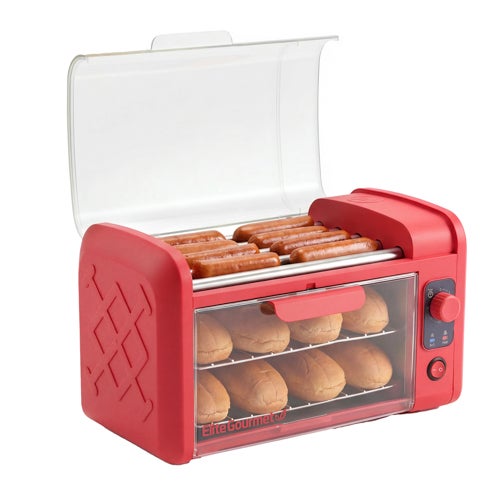 Hot Dog Roller & Toaster Oven, Red