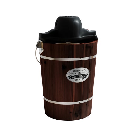 6qt Old Fashioned Electric Ice Cream Maker, Appalachian Walnut