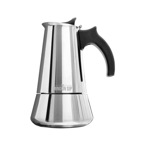 6 Cup Stainless Steel Espresso Maker, Silver